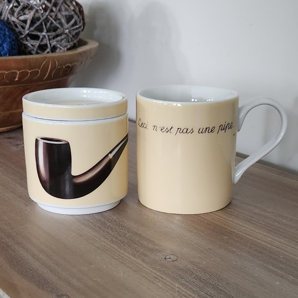 ☕ “The Treachery of Images” Coffee & Tea Mug Set – René Magritte, Rare, Art - Picture 3 of 16